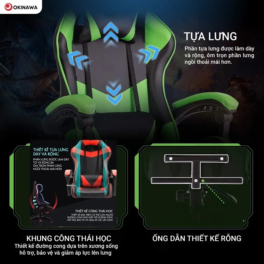 ghế gaming Okinawa 1024 2
