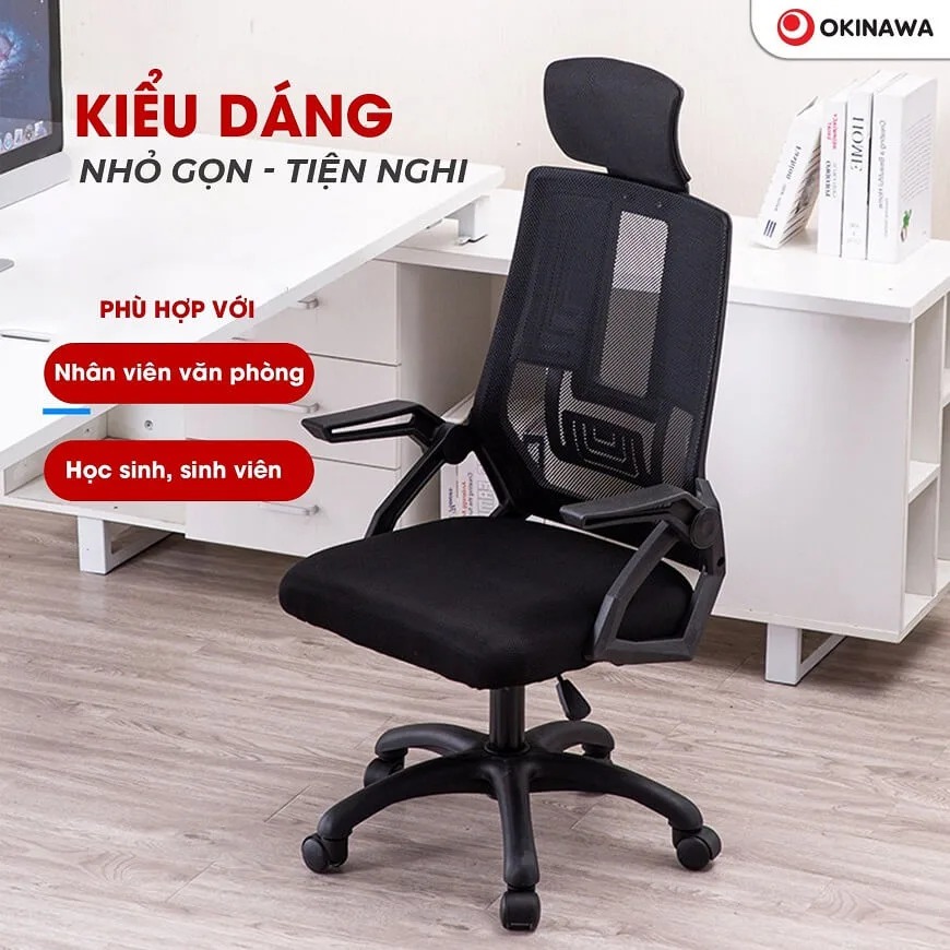 ghế lưới xoay văn phòng Okinawa 3007 3