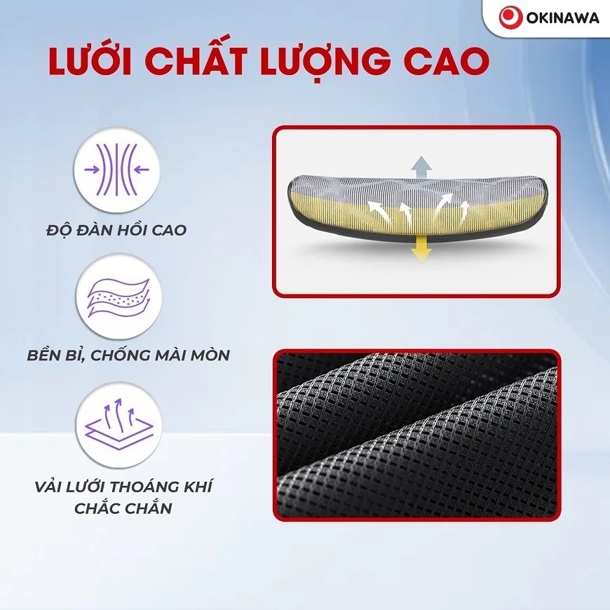 ghế lưới xoay văn phòng Okinawa 3007 5