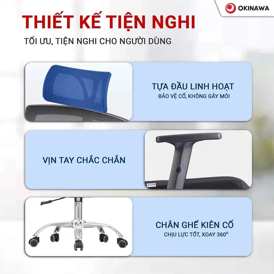 ghế công thái học Okinawa 3020 2