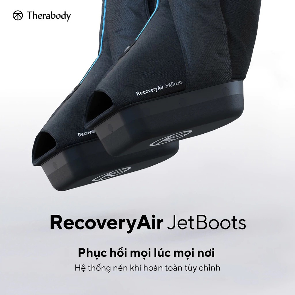 máy massage bắp chân nén khí Therabody RecoveryAir JetBoots 1