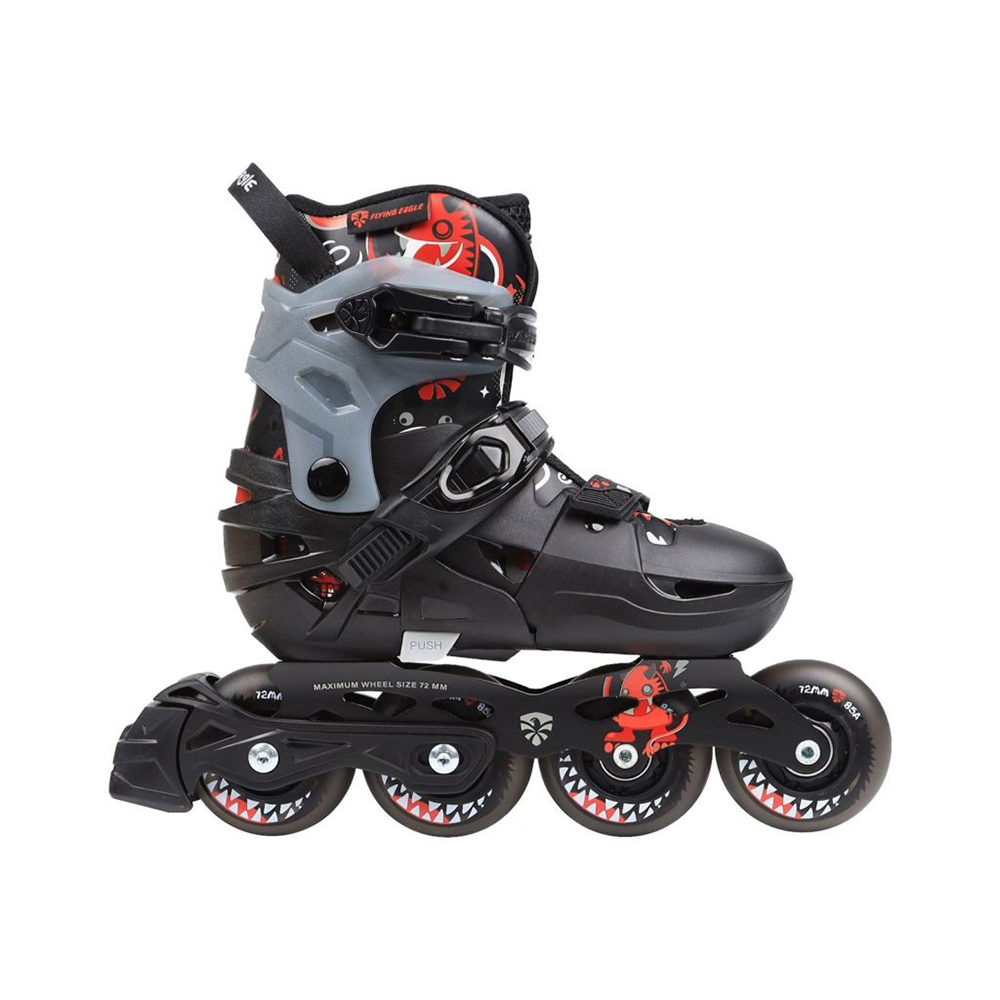 giày Patin trẻ em Flying Eagle L6 Lumos đen