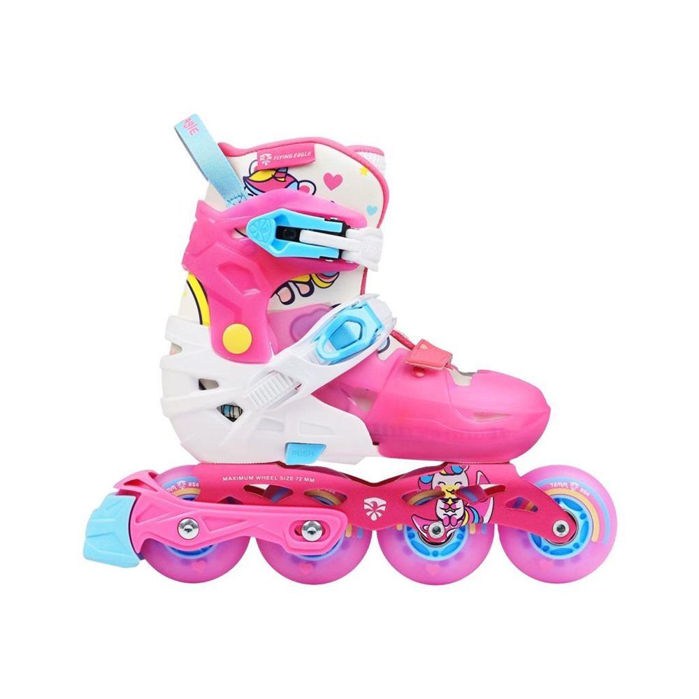 giày Patin trẻ em Flying Eagle L6 Lumos hồng