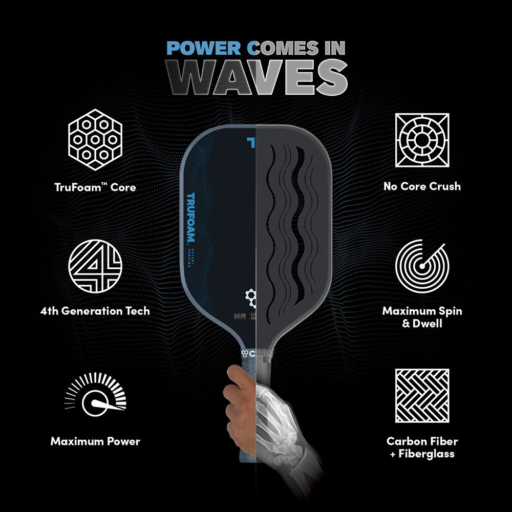 vợt Pickleball CRBN 2 TF Waves 14mm 4
