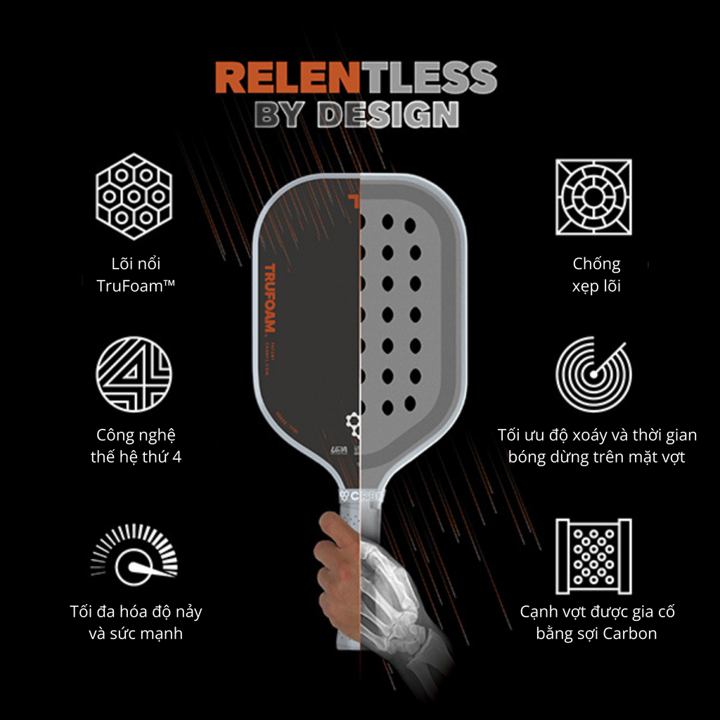 Vợt CRBN¹ TruFoam Barrage (Elongated, Long Handle)