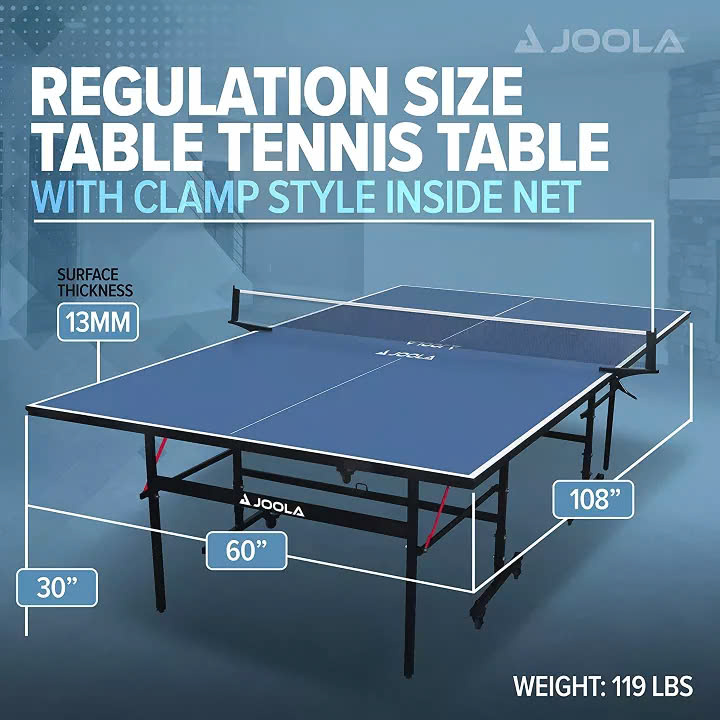 Kích thước chuẩn quốc tế (theo ITTF) – Yếu tố đầu tiên khi chọn bàn bóng bàn chất lượng cao