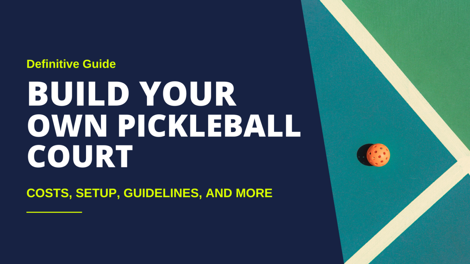 Quy trình xây dựng sân Pickleball