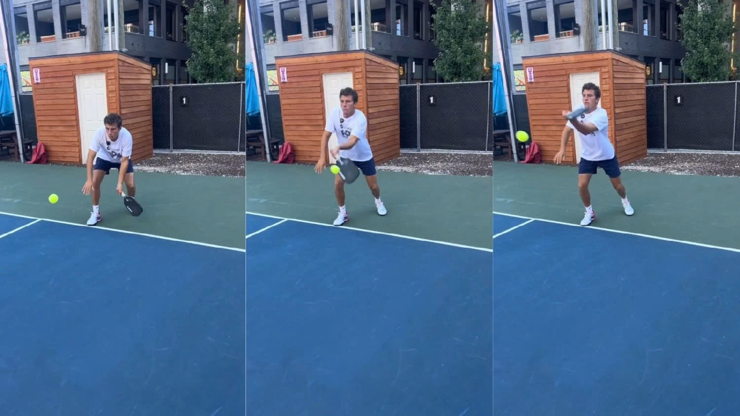 Cú đánh bỏ nhỏ trái tay trong Pickleball
