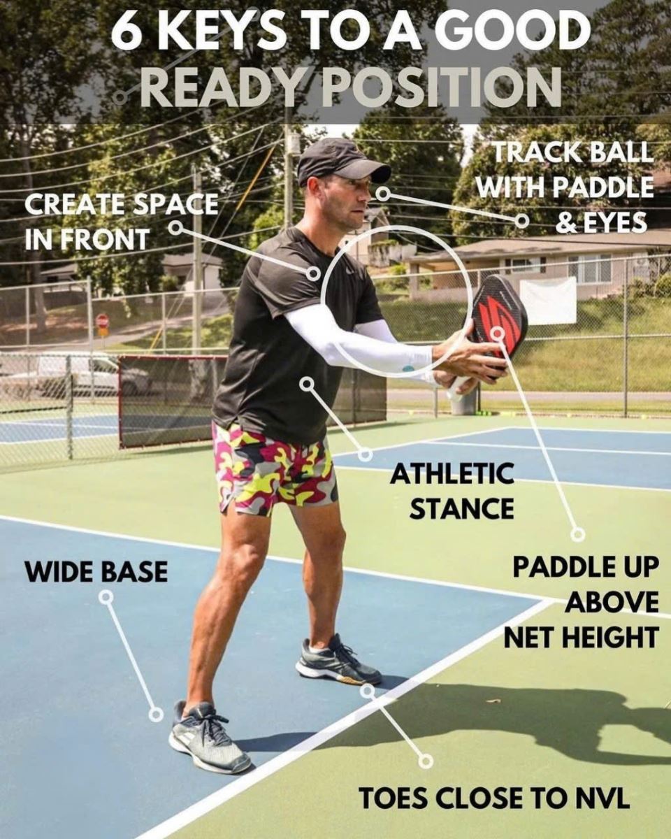 Giữ tư thế chuẩn và linh hoạt trong Pickleball