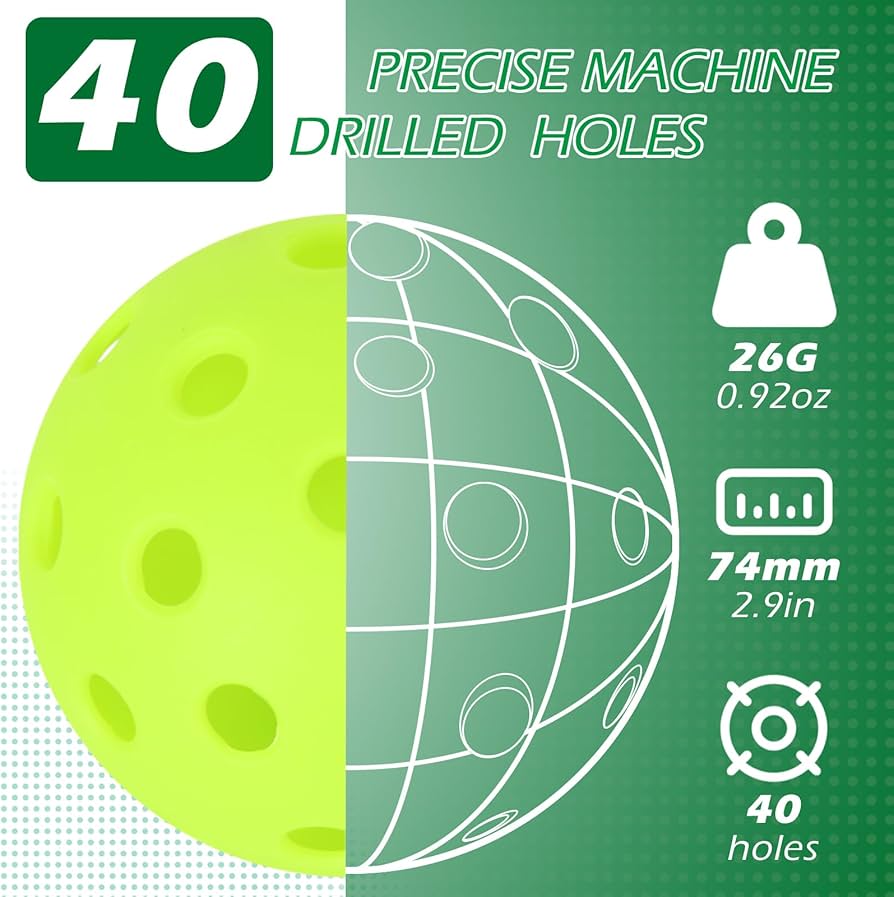 Bóng Pickleball ngoài trời (Outdoor Pickleball):