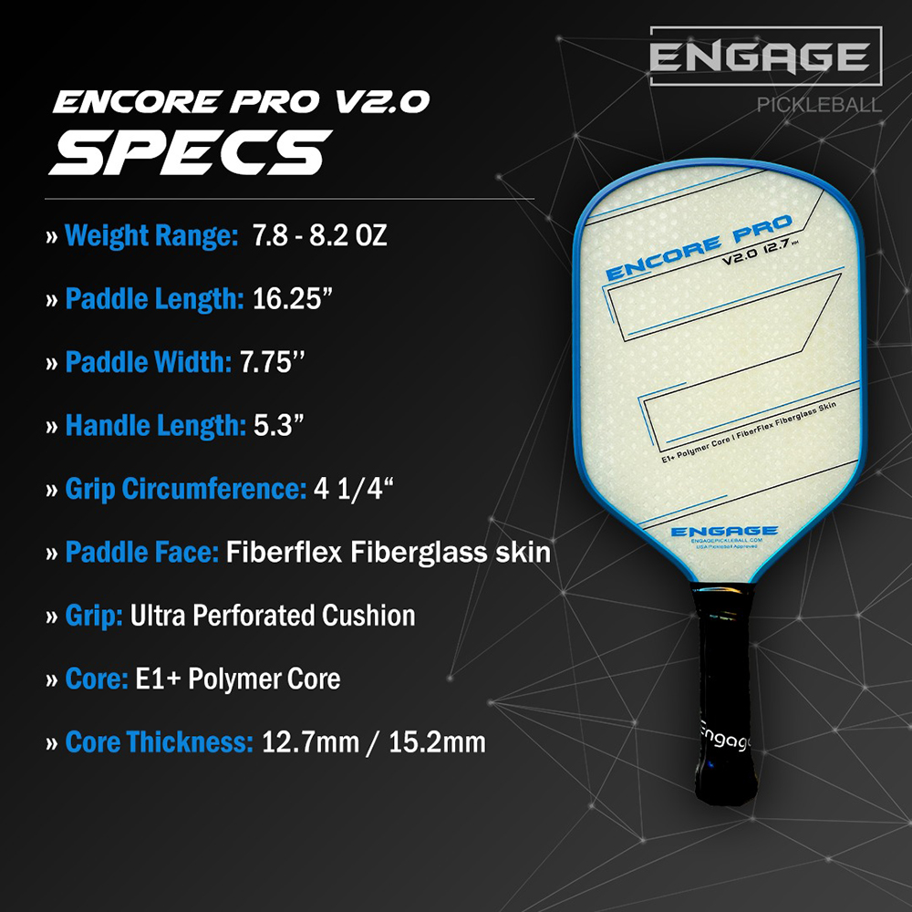 vợt Pickleball Engage Encore Pro V2.0 12.7mm 1