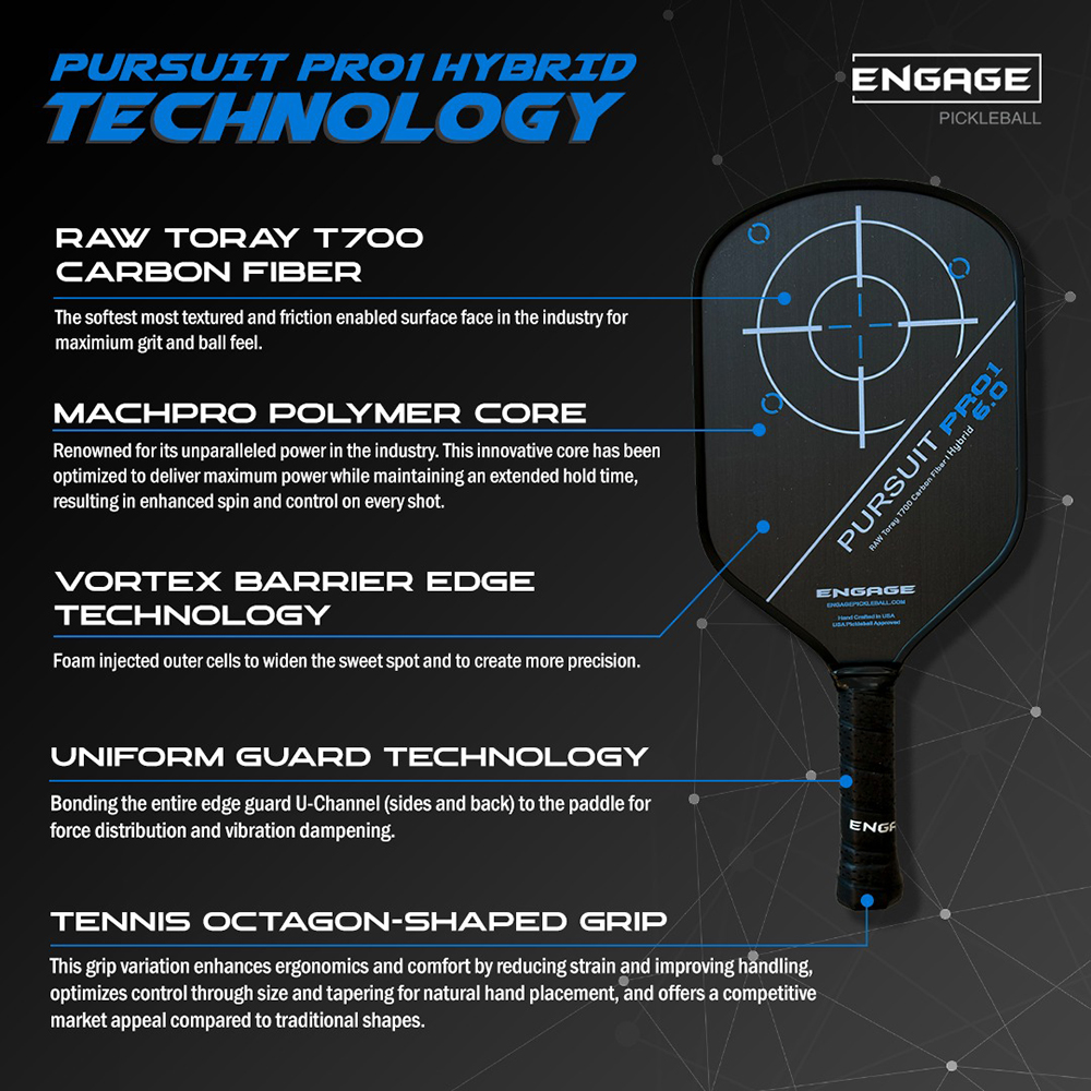 vợt Pickleball Engage Pursuit Pro1 6.0 Hybrid 1
