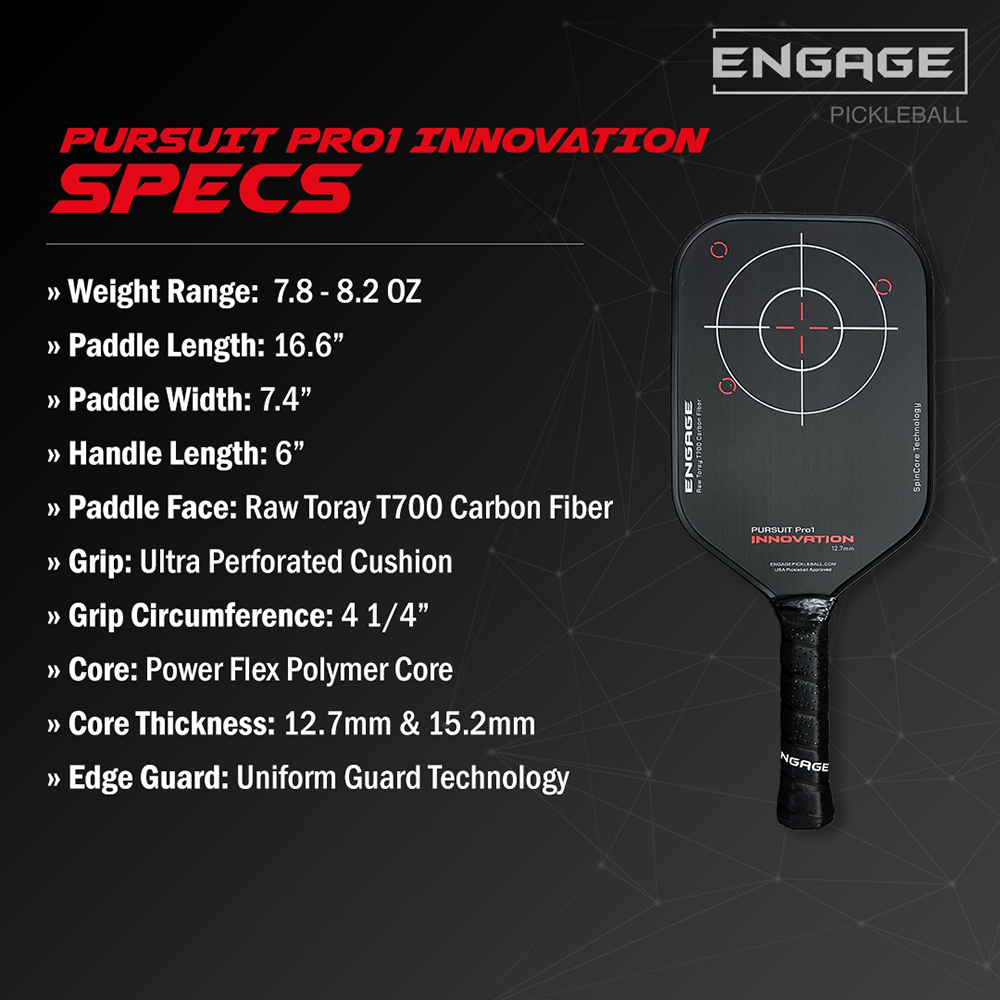 vợt Pickleball Engage Pursuit Pro1 Innovation 15.2mm 3