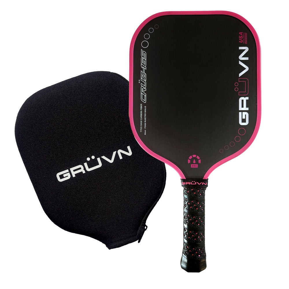 vợt Pickleball GRUVN CRUZ-16S đen hồng