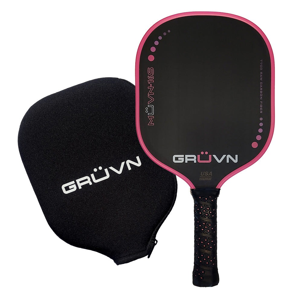 vợt Pickleball GRUVN MUVN-16S đen hồng