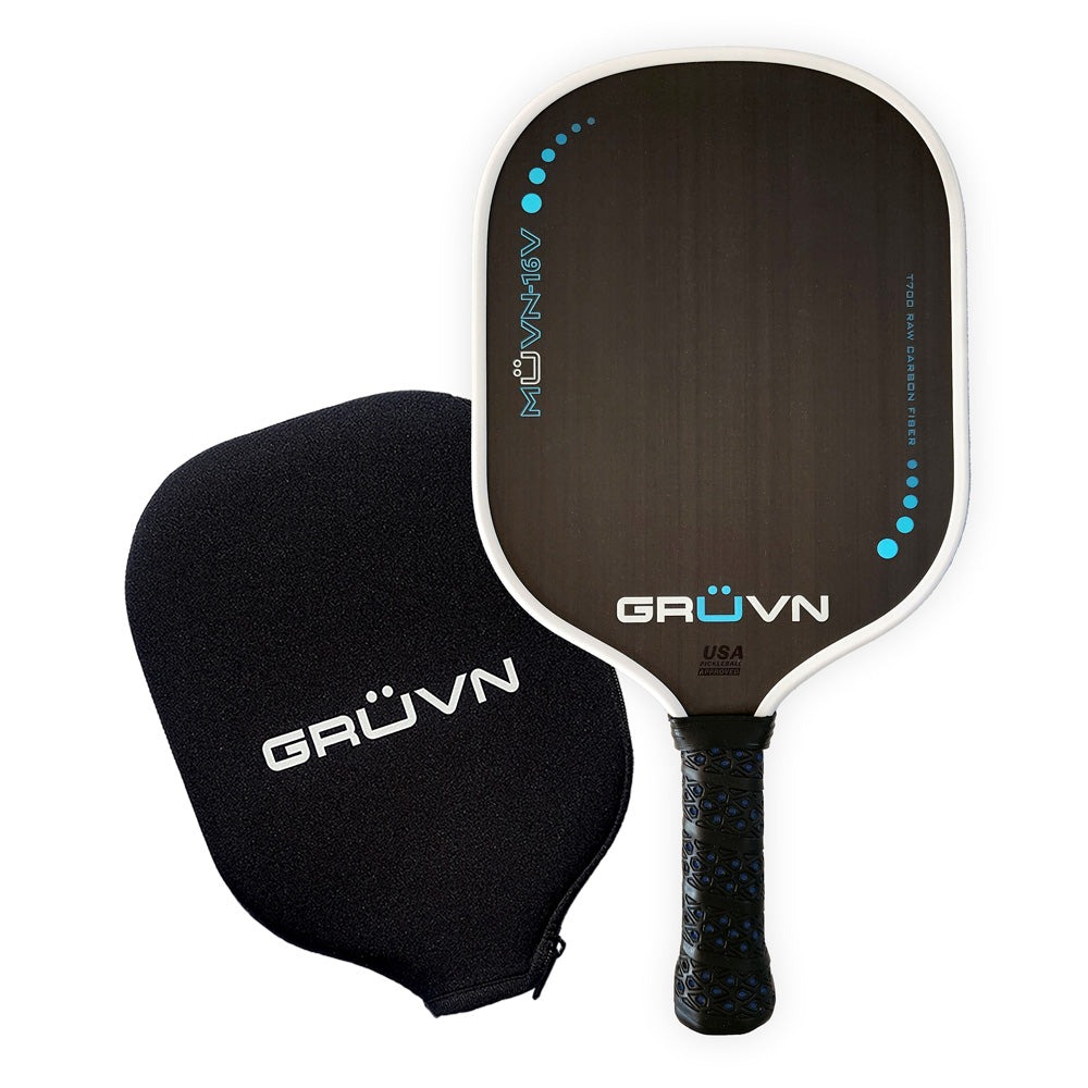 vợt Pickleball GRUVN MUVN-16V đen xanh dương