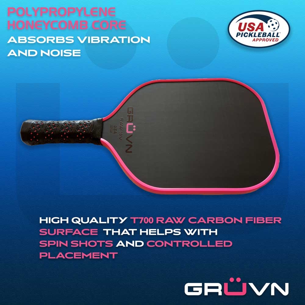 vợt Pickleball GRUVN RAW-13V 3