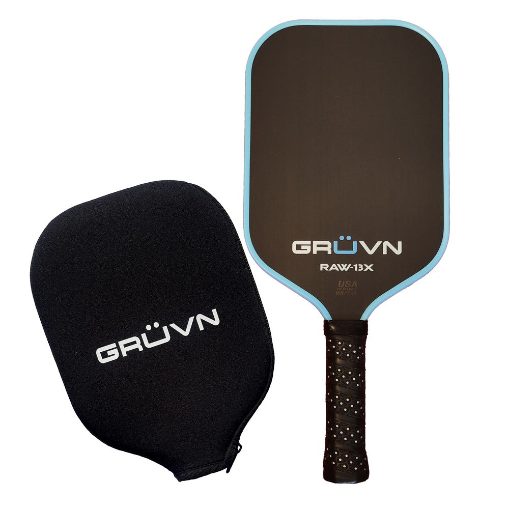 vợt Pickleball GRUVN RAW-13X đen xanh dương