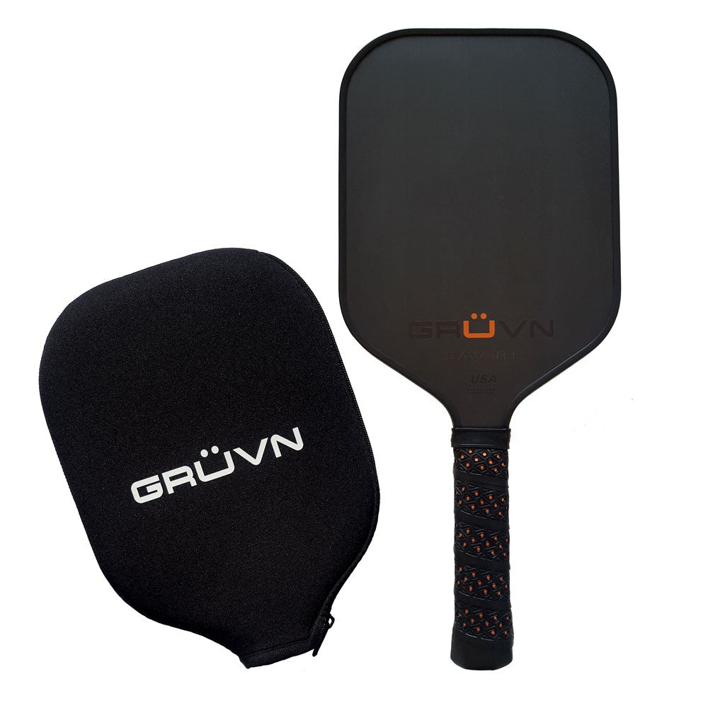 vợt Pickleball GRUVN RAW-16H đen