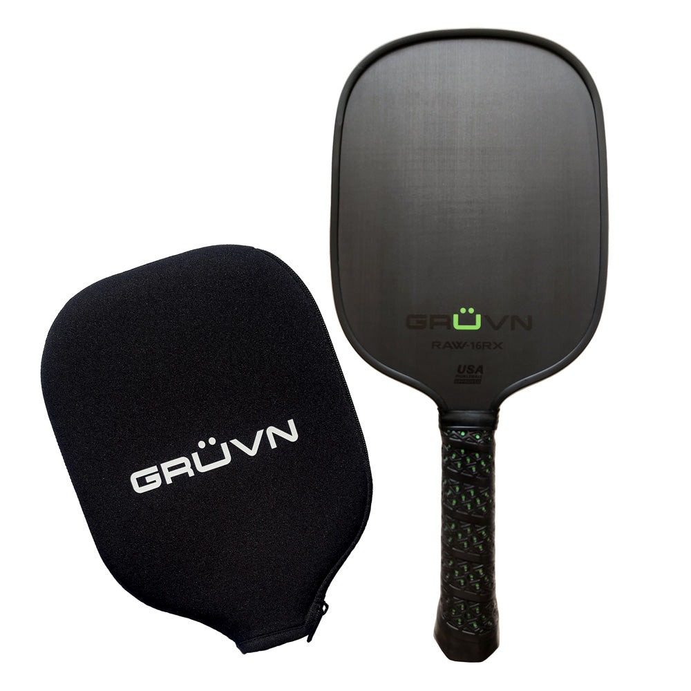 vợt Pickleball GRUVN RAW-16RX đen