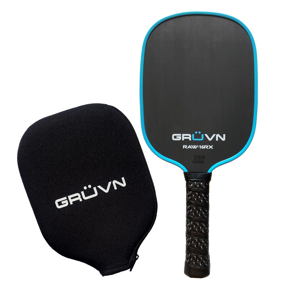 vợt Pickleball GRUVN RAW-16RX đen xanh dương