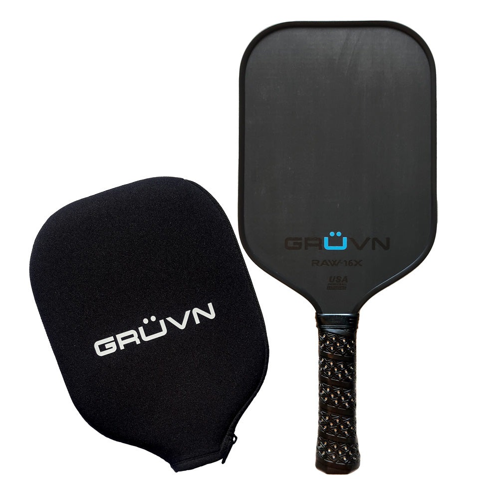 vợt Pickleball GRUVN RAW-16X đen xanh dương