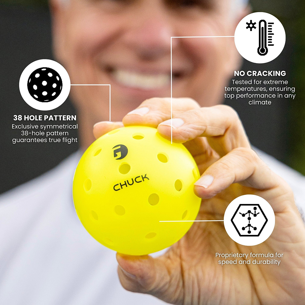 bóng Pickleball Gamma Chuck Outdoor (Thùng 48 Quả) 3