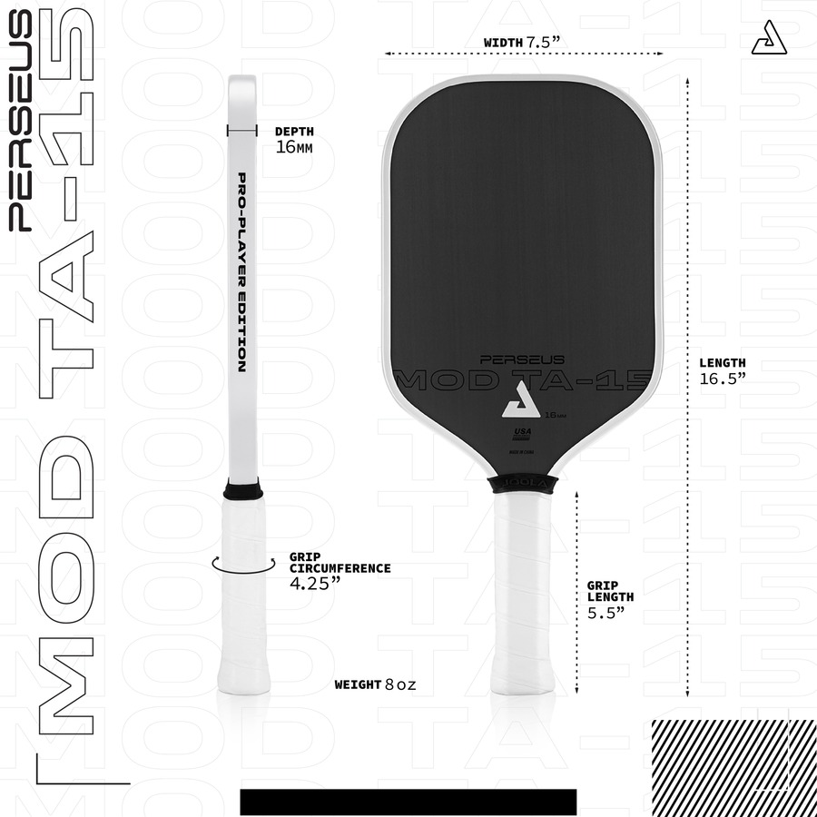 vợt Pickleball Joola Perseus 16mm Mod TA-15 Pro Player Edition 10