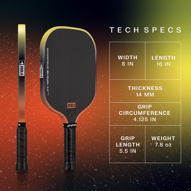 vợt Pickleball Joola Scorpeus 3S Dual 14mm 8