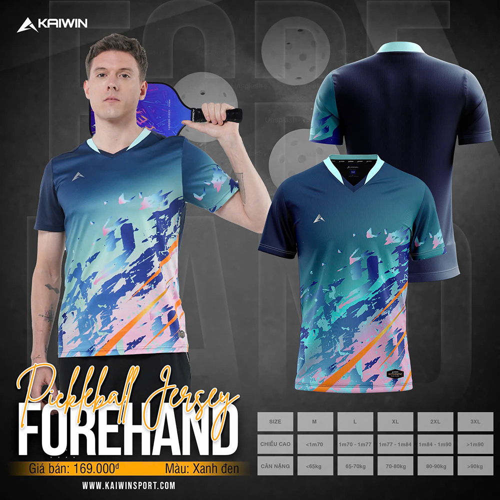 áo thể thao nam Kaiwin Forehand 3