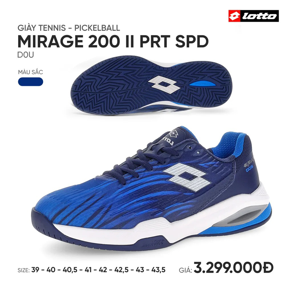 giày Tennis/Pickleball Lotto MIRAGE 200 II PRT SPD LOTTE0304N x1
