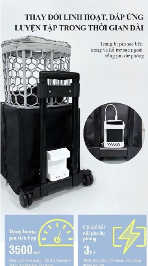 Pin và điều khiển: Tự do luyện tập không dây