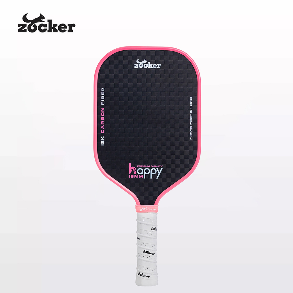 vợt Pickleball Zocker Happy HP3 Premium Quality Hồng