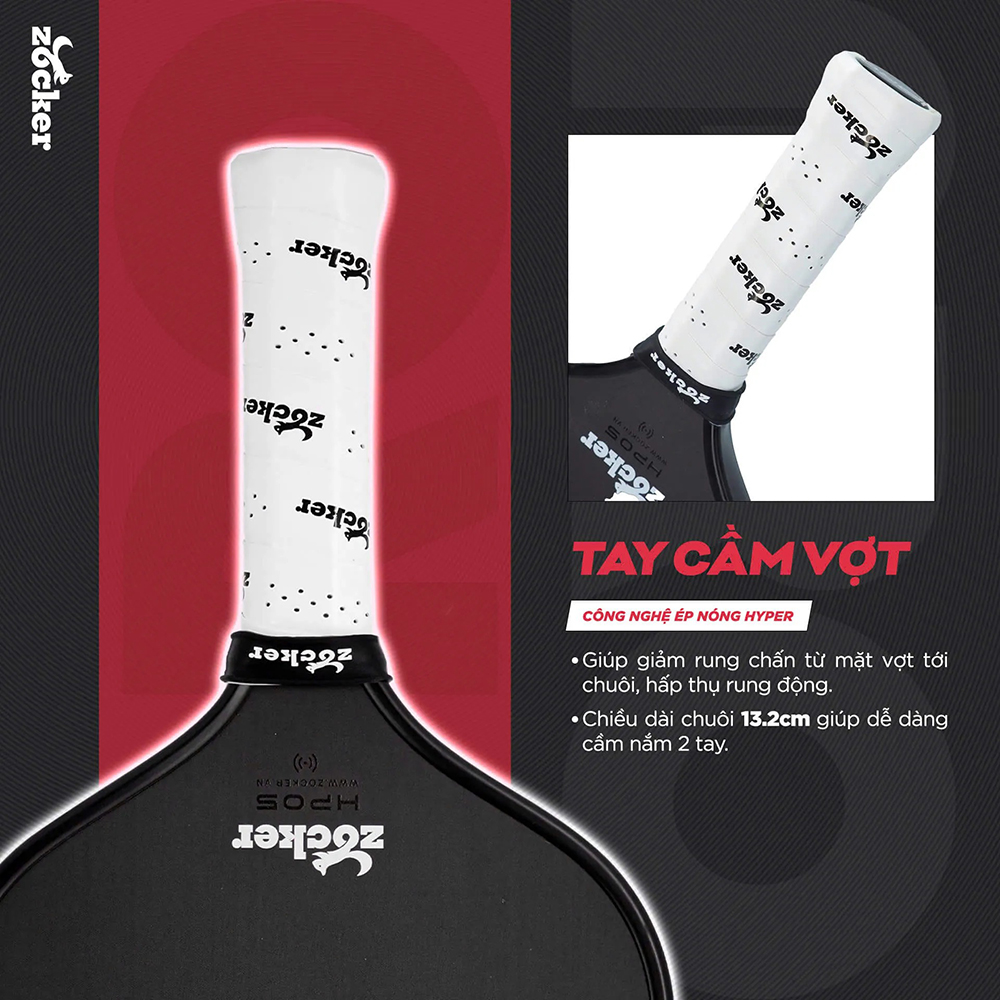 vợt Pickleball Zocker Happy HP05 Pro Series 4