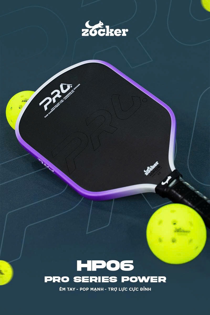 vợt Pickleball Zocker HP06 Pro Series Power 1