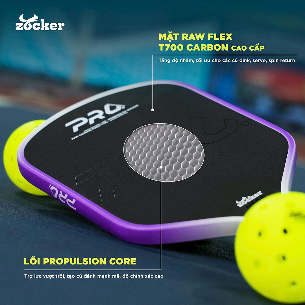 vợt Pickleball Zocker HP06 Pro Series Power 3
