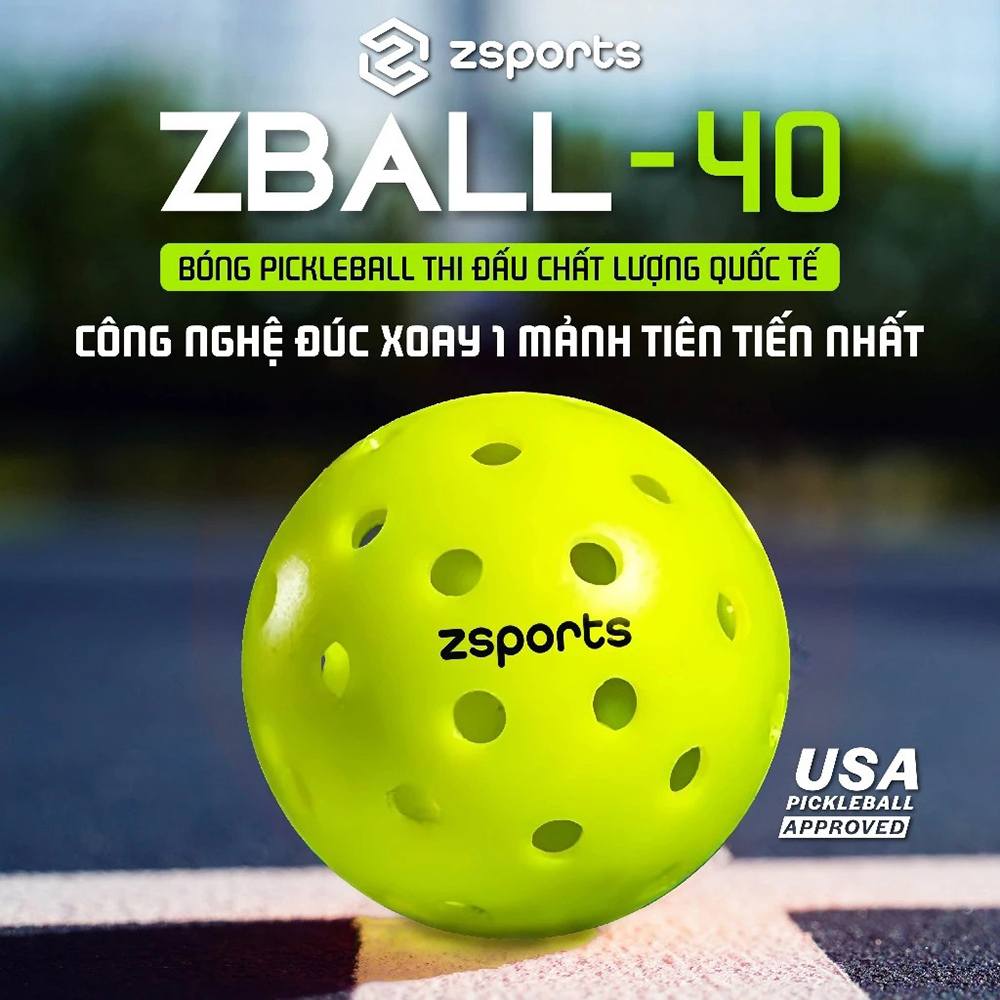 bóng Pickleball Zsports ZBALL-40 (Hộp 3 Quả) 1