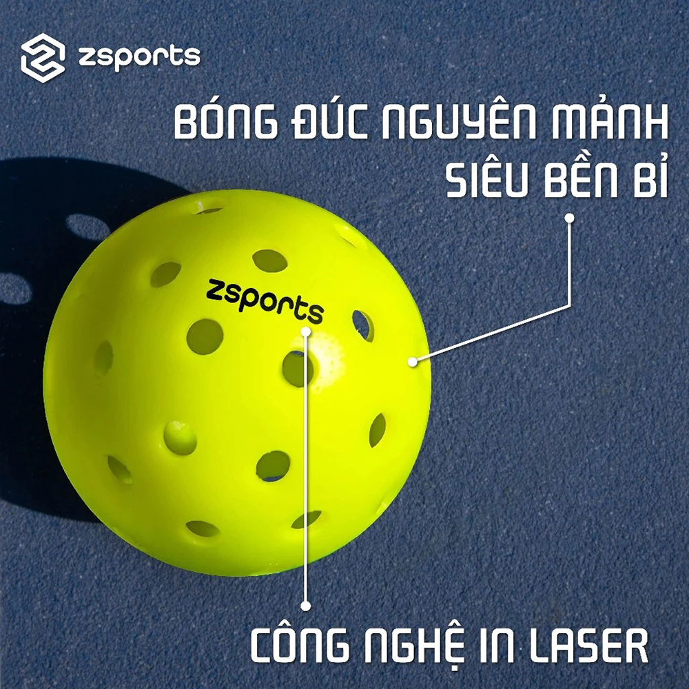 bóng Pickleball Zsports ZBALL-40 (Hộp 3 Quả) 4