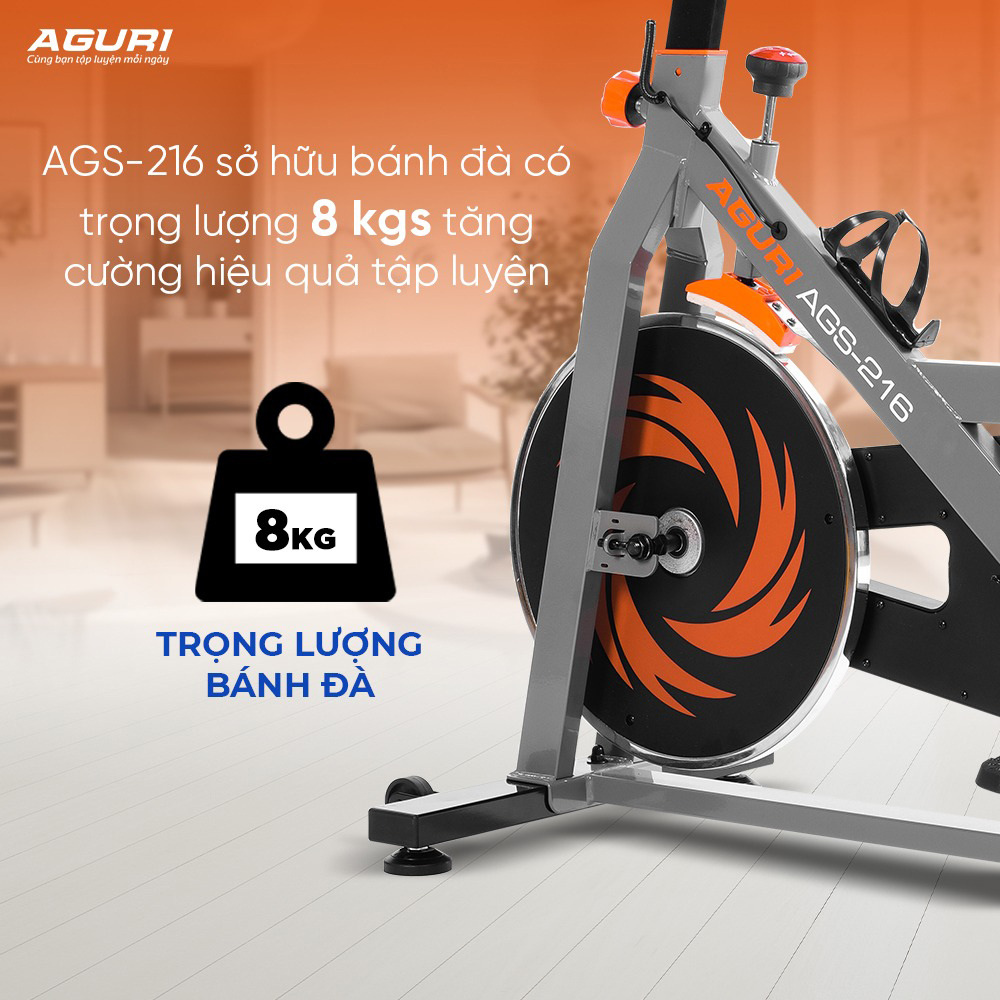 xe đạp tập thể dục AGURI AGS-216 14