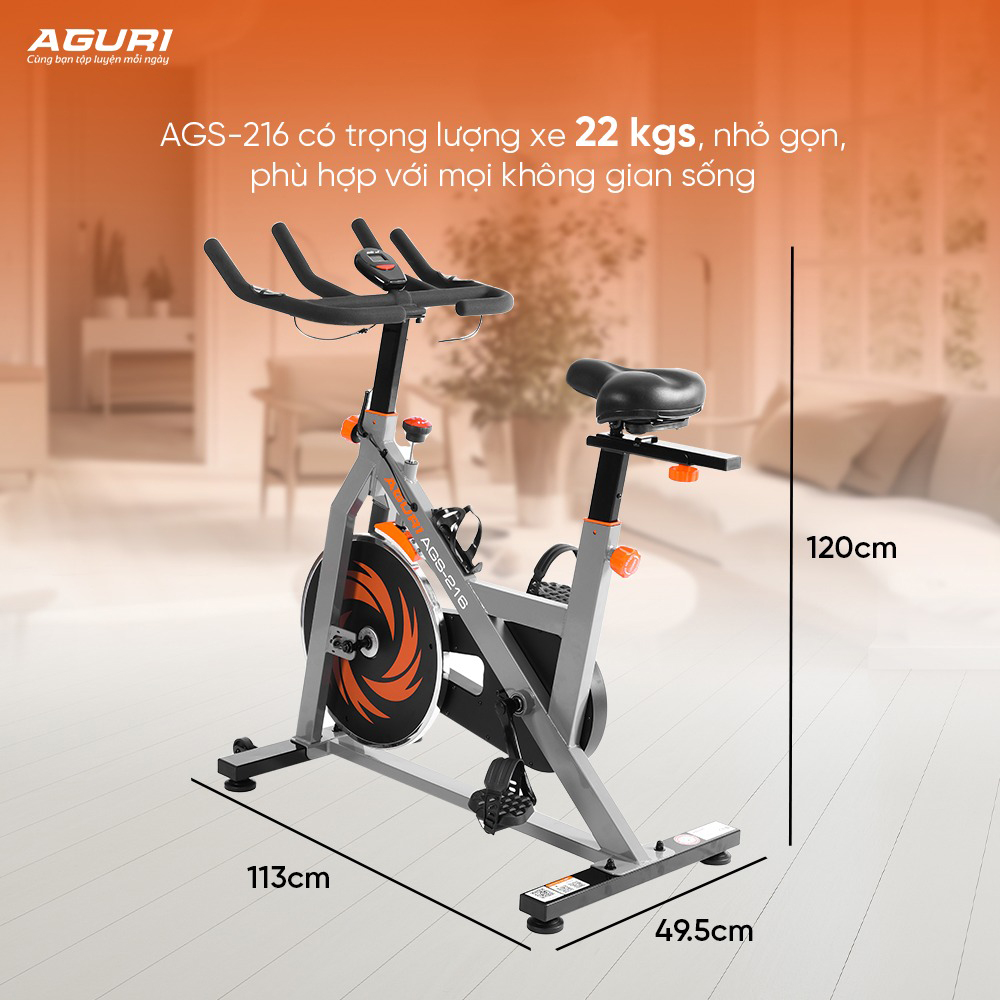 xe đạp tập thể dục AGURI AGS-216 17