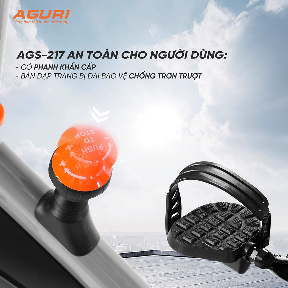 xe đạp tập thể dục AGURI AGS-217 18