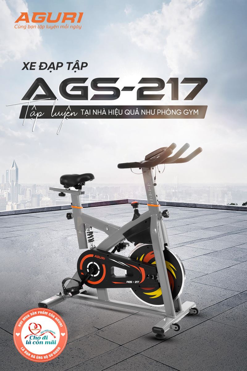 xe đạp tập thể dục AGURI AGS-217 8