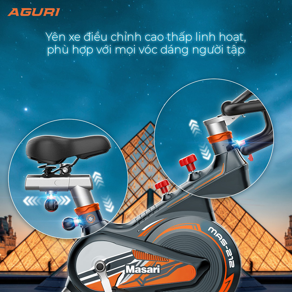 xe đạp tập thể dục AGURI MAS-212 14