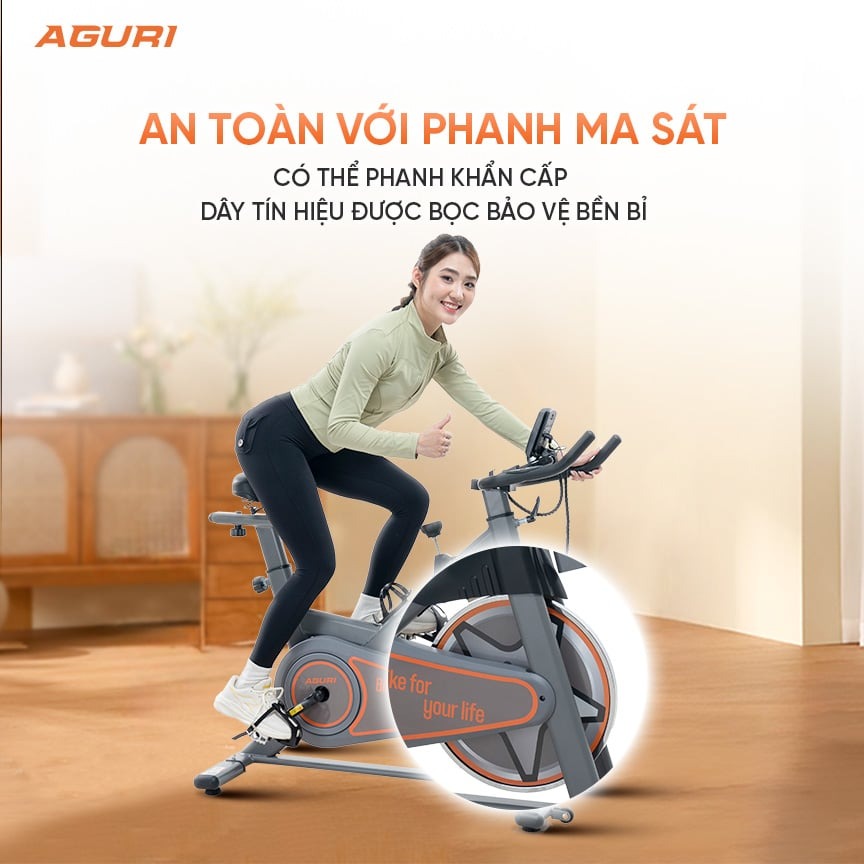 xe đạp tập thể dục AGURI AGS-221 4