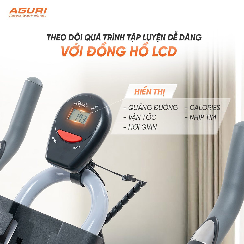xe đạp tập thể dục AGURI AGS-222 4