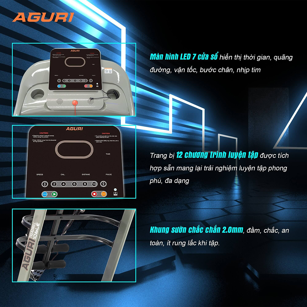 máy chạy bộ AGURI AGT-106LE 2
