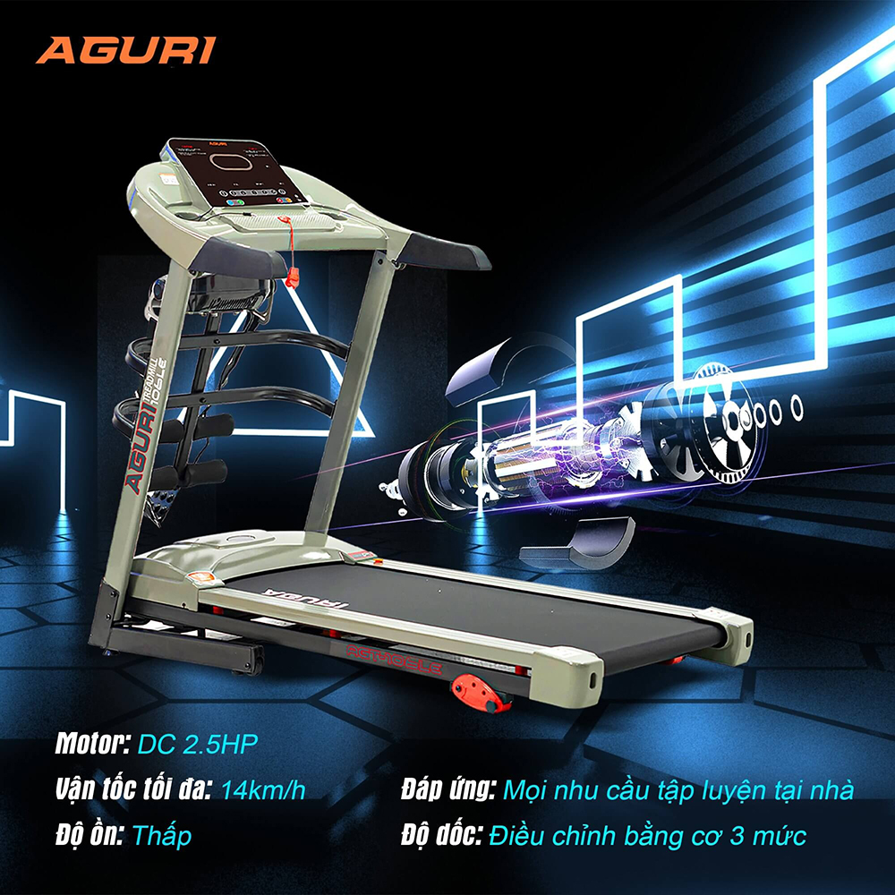 máy chạy bộ AGURI AGT-106LE 4