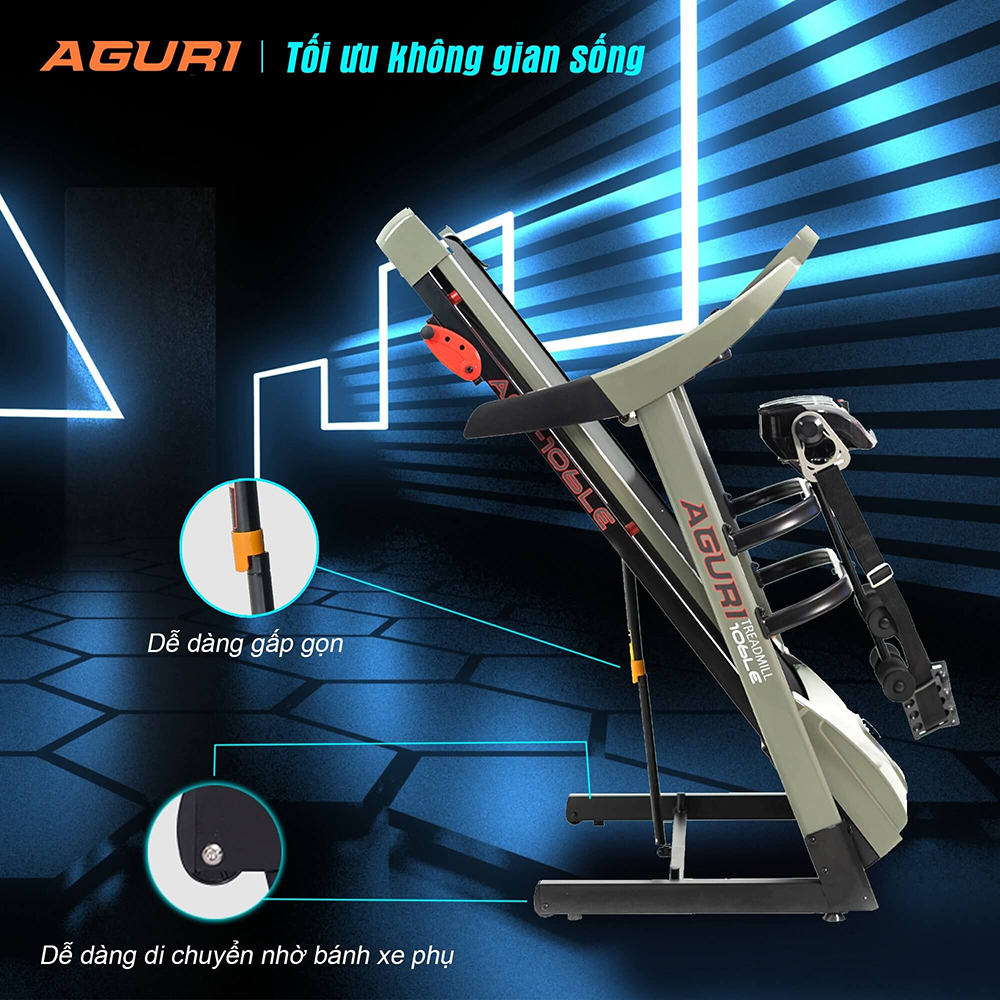 máy chạy bộ AGURI AGT-106LE 8
