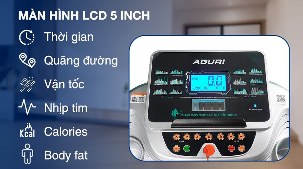 máy chạy bộ AGURI AGT-115L 3