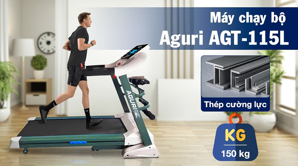 máy chạy bộ AGURI AGT-115L 6
